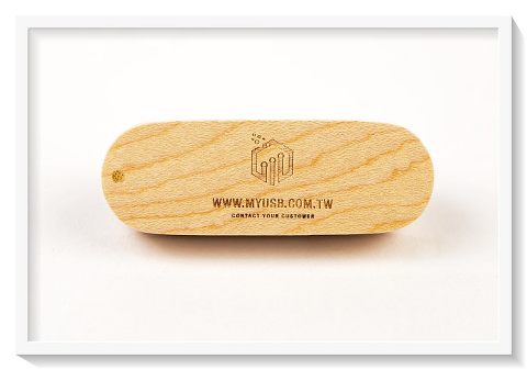 《客制usb隨身碟》卡瑞拉實木旋轉開蓋/楓木色︱w07