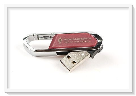 《客制化usb隨身碟》莫吉托扣環旋轉-咖啡︱L09